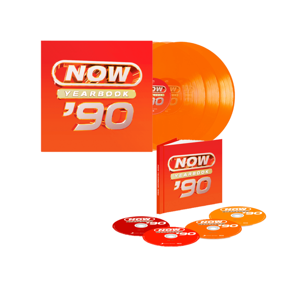 NOW - Yearbook 1990 Orange Triple Vinyl + Special Edition 4-Disc CD by Various Artists