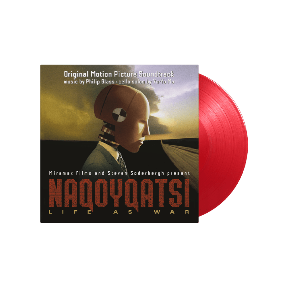 Naqoyqatsi Translucent Red Double Heavyweight Vinyl by Philip Glass