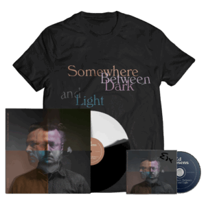Somewhere Between Dark And Light T-Shirt + (Black / White) Vinyl + CD (Signed) by Ed Cosens