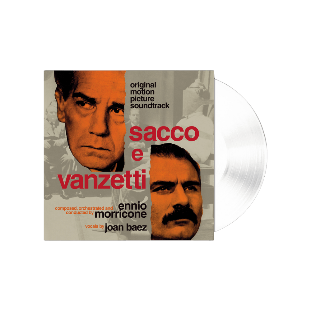 Sacco e Vanzetti Soundtrack RSD 2024 Clear Heavyweight Vinyl by Ennio Morricone ft. Joan Baez
