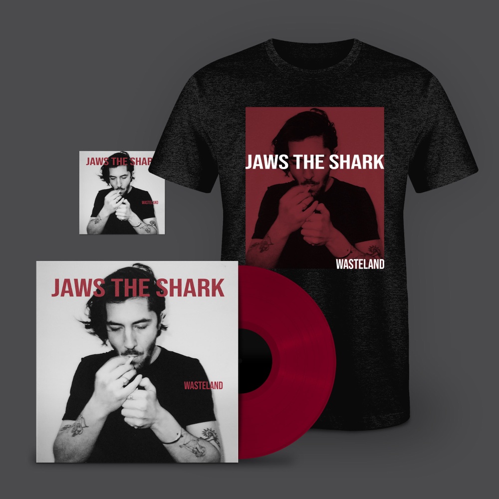 Wasteland Vinyl, T-Shirt + Signed Print by Jaws The Shark