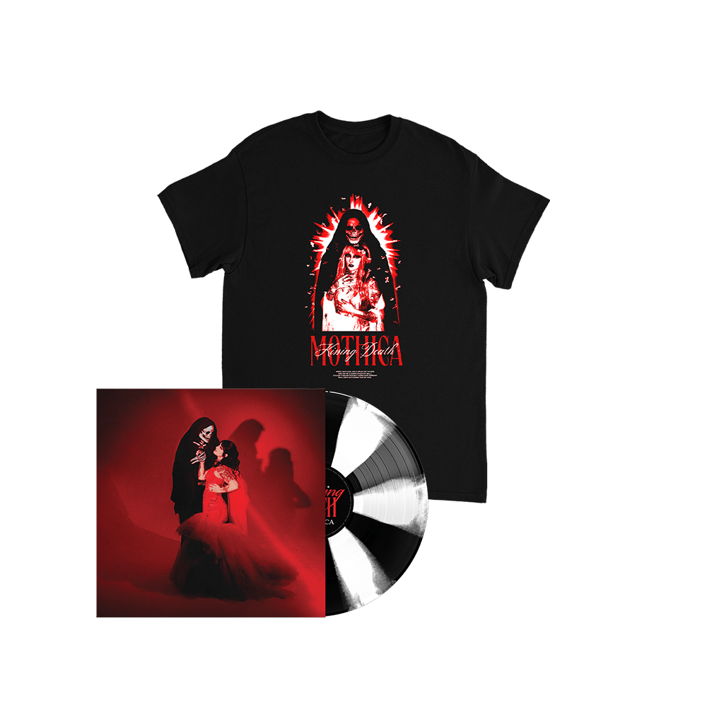 Kissing Death Black and White Cornetto Vinyl + Reaper T-Shirt by Mothica