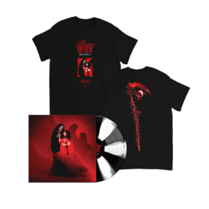 Kissing Death Black and White Cornetto Vinyl + Scythe T-Shirt by Mothica