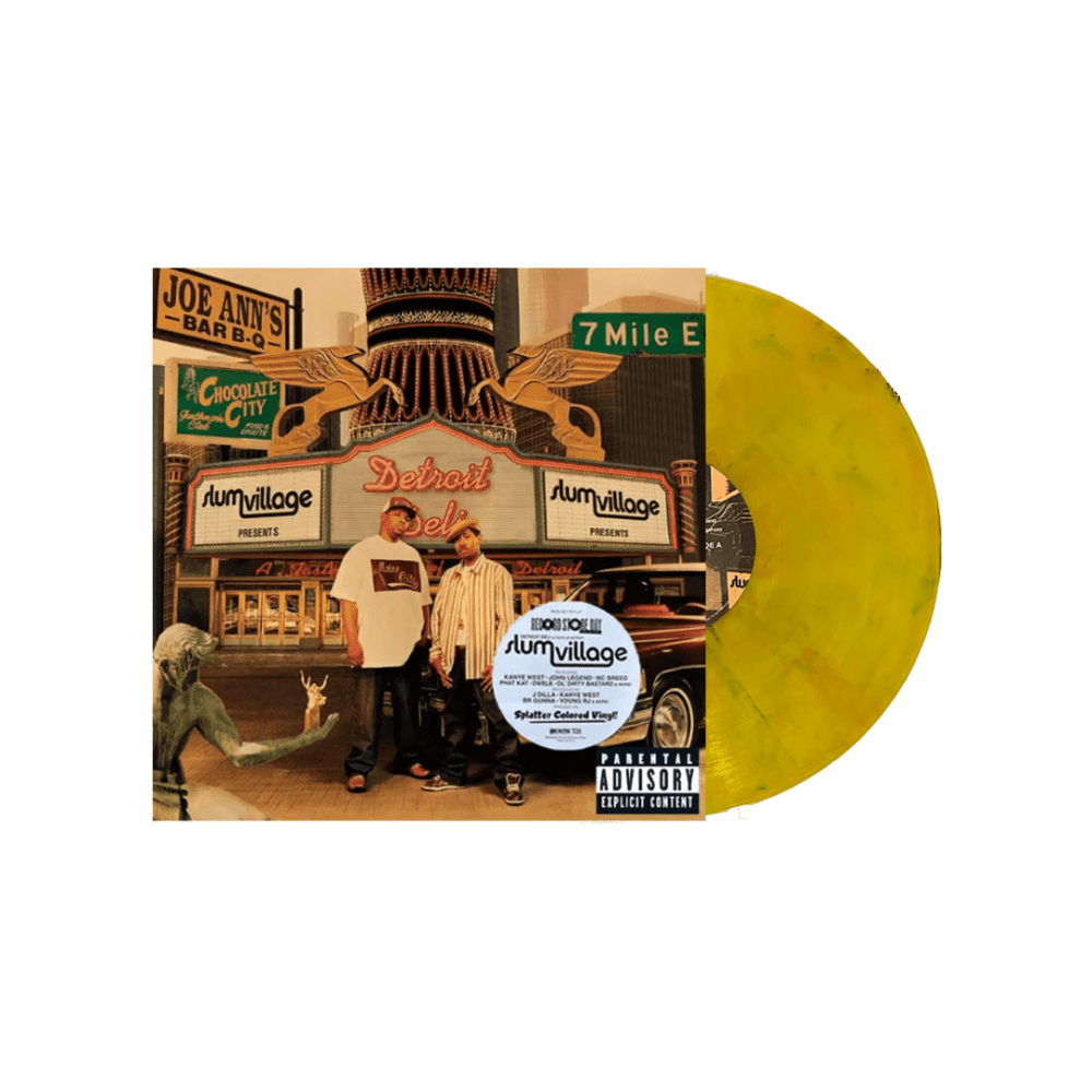 Detroit Deli A Taste Of Detroit RSD 2024 Clear with Orange & Green Splatter Vinyl by Slum Village