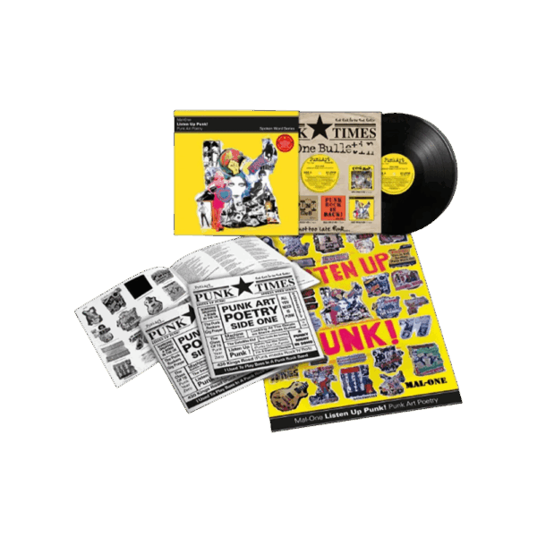 Listen Up Punk! Punk Art Poetry - Spoken Word Album RSD 2024 Vinyl - Mal-One