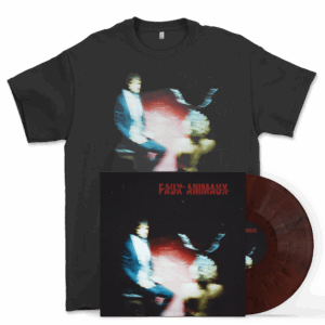 Faux Animaux Splatter Vinyl + Faux Animaux Black T-Shirt by Blue Violet