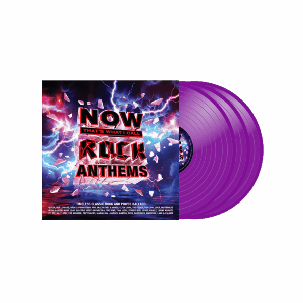 NOW That's What I Call Rock Anthems Neon Violet Triple Vinyl - Various Artists