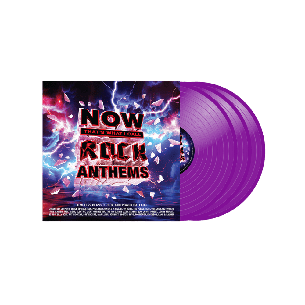 NOW That's What I Call Rock Anthems Neon Violet Triple Vinyl by Various Artists