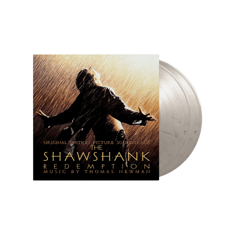 The Shawshank Redemption Soundtrack Black & White Marbled Double Heavyweight Vinyl by Thomas Newman
