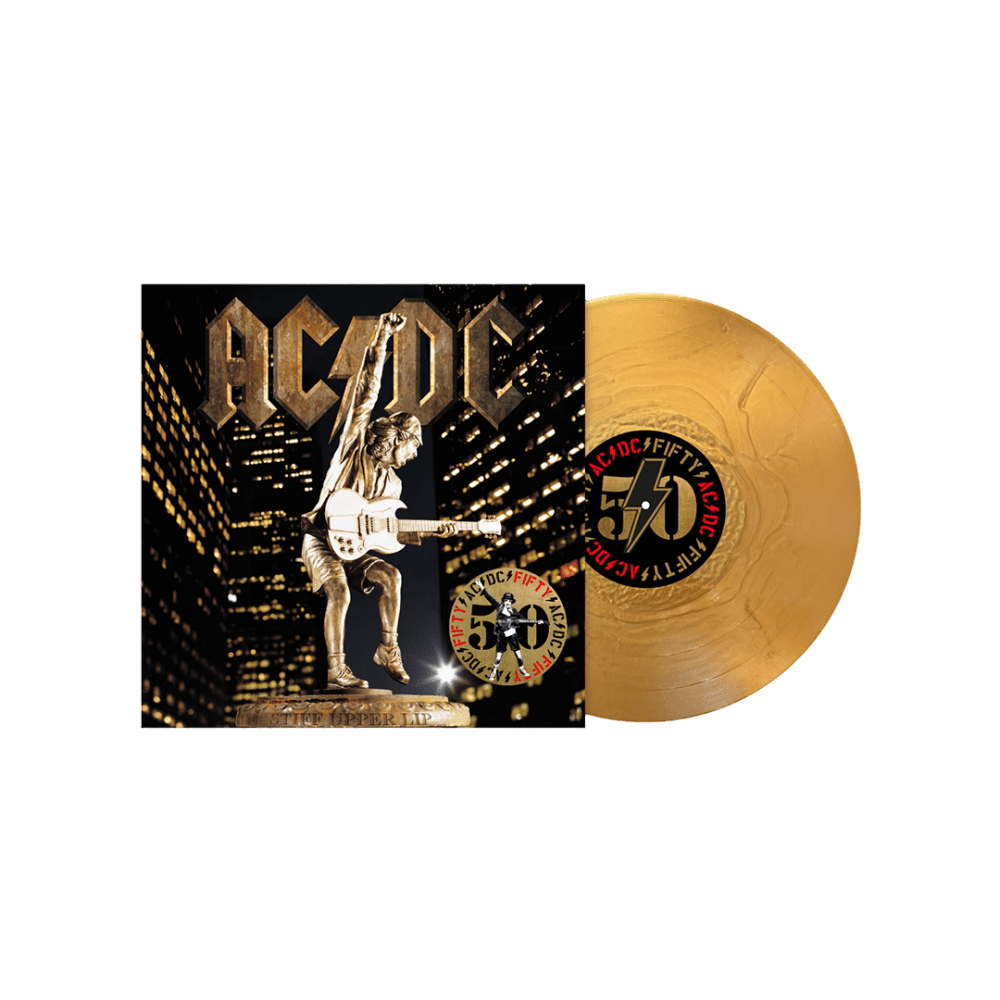 Stiff Upper Lip 50th Anniversary Gold Vinyl by AC/DC