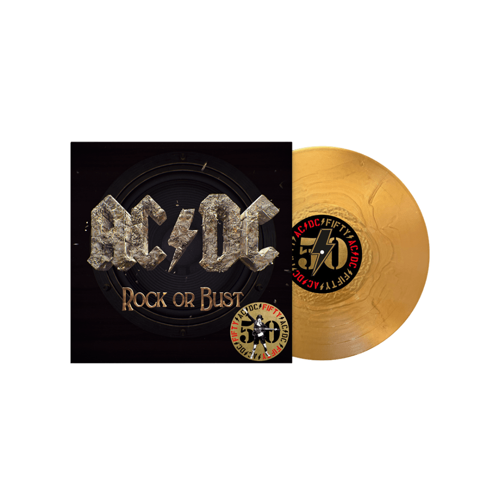 Rock or Bust 50th Anniversary Gold Vinyl by AC/DC