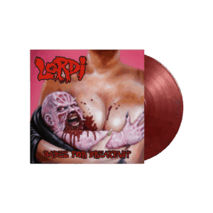 Babez For Breakfast Blood Red & Black Marbled Heavyweight Vinyl by Lordi