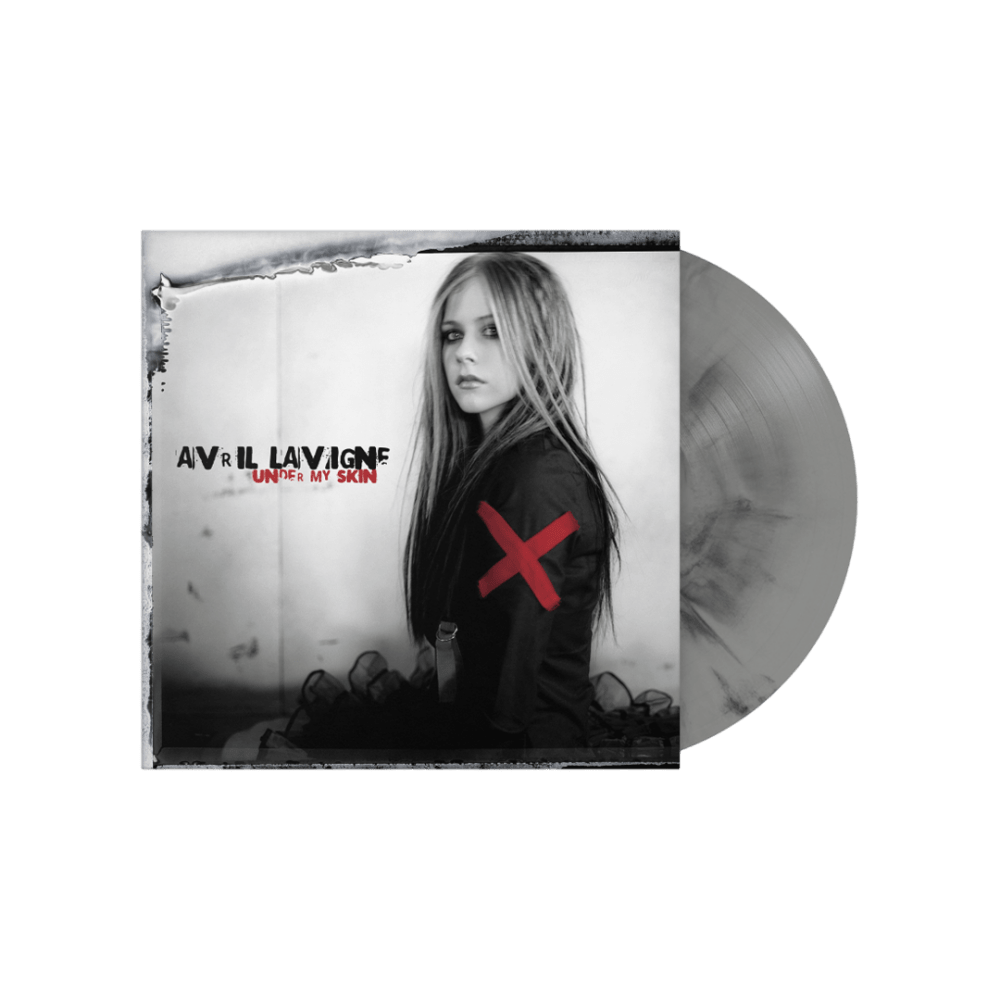Under My Skin Silver/Grey & Black Marble Vinyl by Avril Lavigne