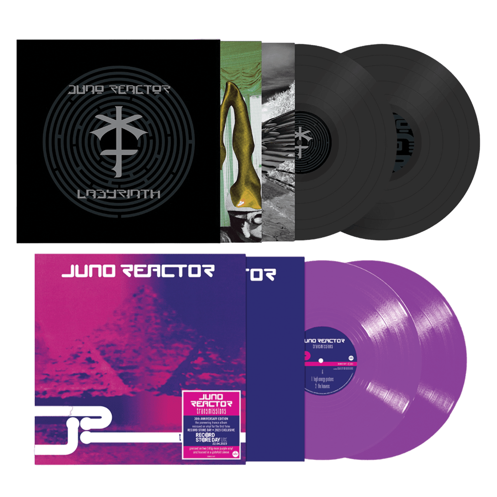 Labyrinth 2LP Vinyl + Transmissions 30th Anniversary Edition RSD 2023 Neon Purple 2LP by Juno Reactor