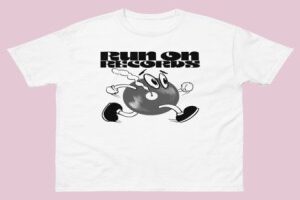 White Graphic T-Shirt - Run On Records