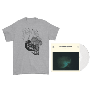 Aorta Songs - Grey T-shirt & Clear heavyweight Vinyl Bundle (Ltd) by Lights On Moscow
