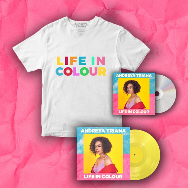 A Life In Colour Vinyl + CD + T-Shirt by Andreya Triana