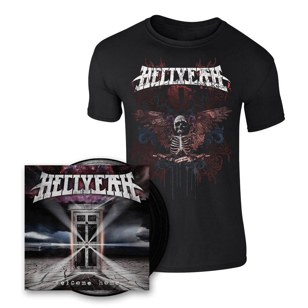 Welcome Home Vinyl + Love Falls T-Shirt by Hellyeah
