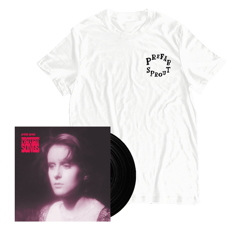 Protest Songs (Remastered) Heavyweight Vinyl + White T-Shirt by Prefab Sprout