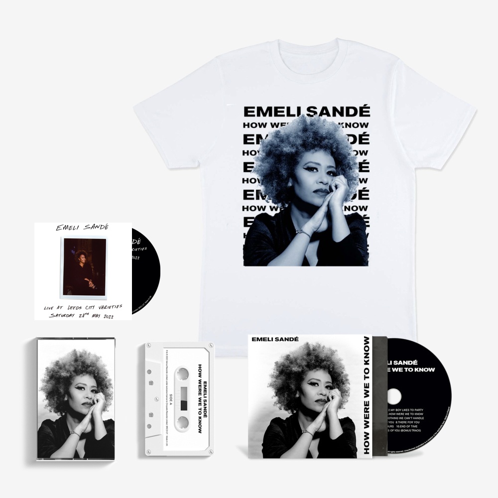 How Were We To Know CD + Cassette + White T-Shirt [Inc Signed Bonus 'Live At Leeds' CD] - Emeli Sande
