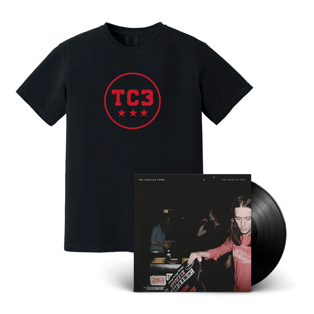 The Years Go Fast Vinyl + 12'' Signed Print + 3 Star T-Shirt - The Cadillac Three