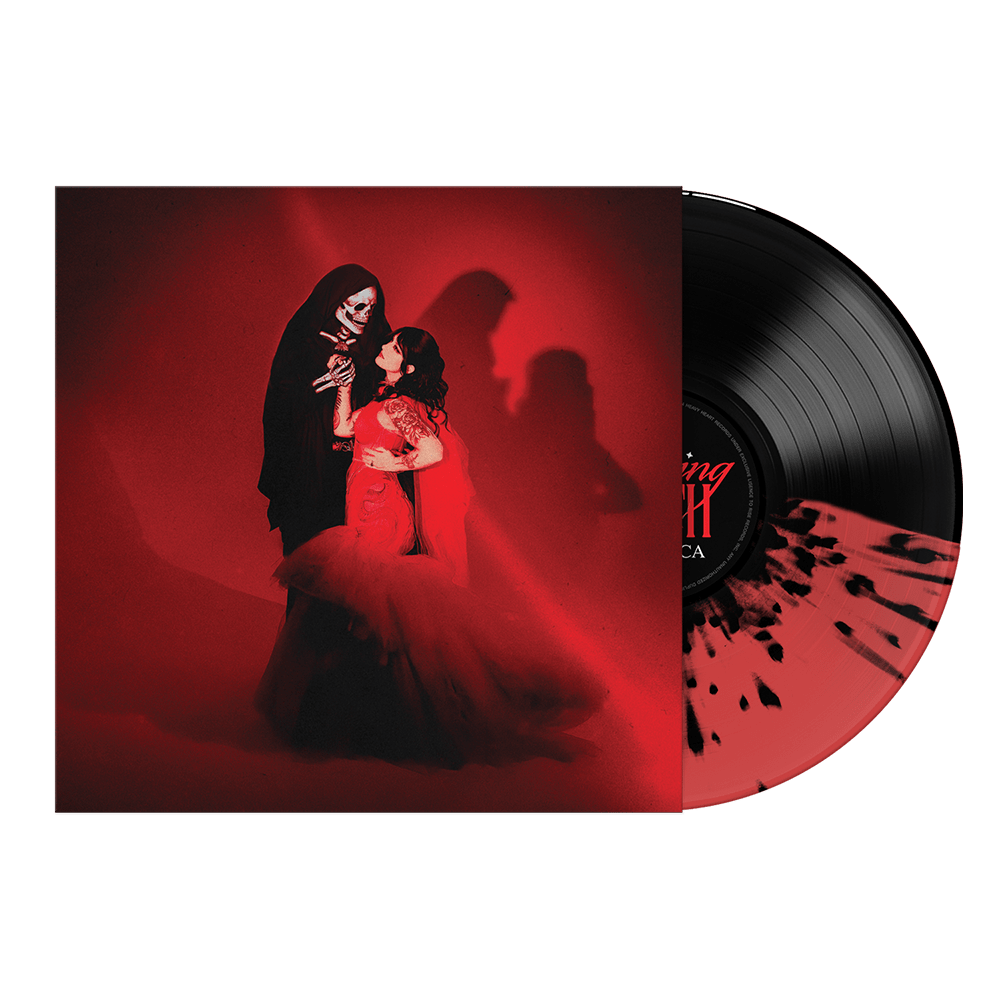 Kissing Death Half Red Half Black With Splatter Vinyl - Mothica