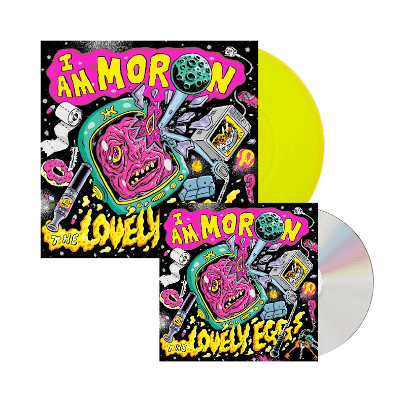 I Am Moron CD + Neon Yellow Vinyl by The Lovely Eggs