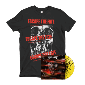 Chemical Warfare Yellow Splatter Vinyl + Chemical Warfare T-Shirt by Escape The Fate