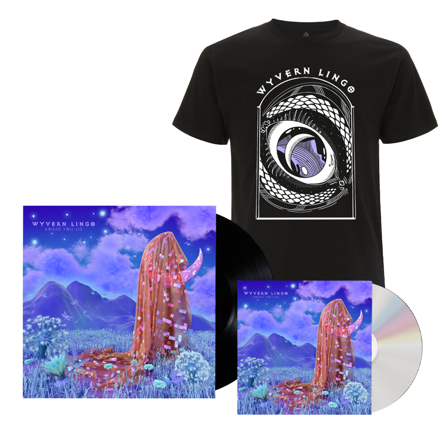 Awake You Lie CD + Vinyl + T-Shirt by Wyvern Lingo