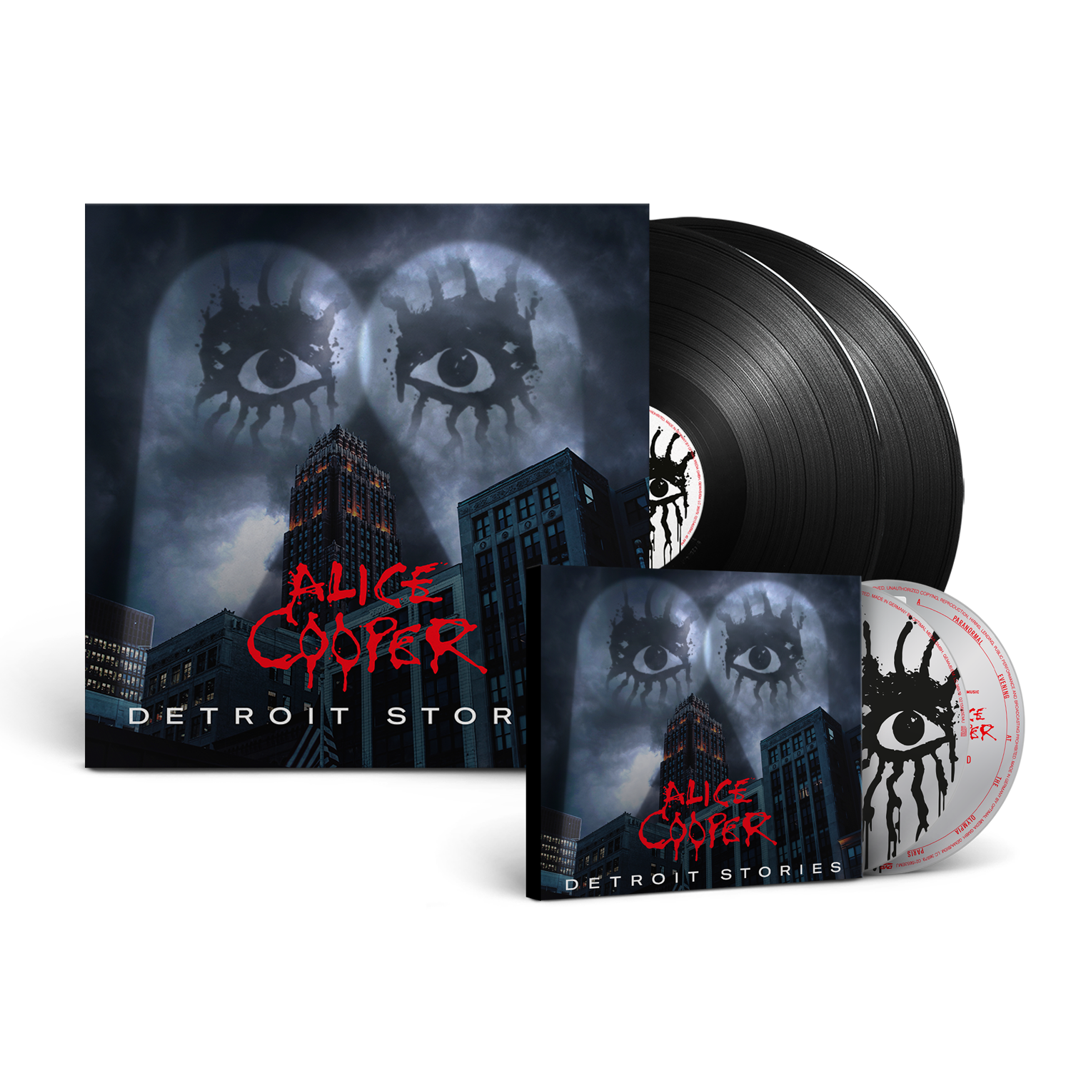 Detroit Stories CD/DVD + Black Double Vinyl by Alice Cooper