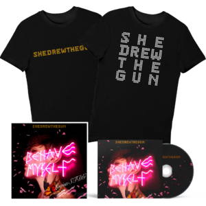 CD & T-Shirt (Includes Signed 12" Print)" by She Drew The Gun
