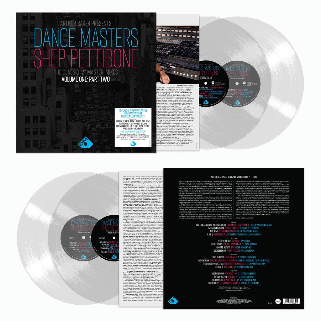 Arthur Baker Presents Dance Masters - The Shep Pettibone Master-Mixes Vol One: Part Two Clear Double Heavyweight Vinyl by Various Artists