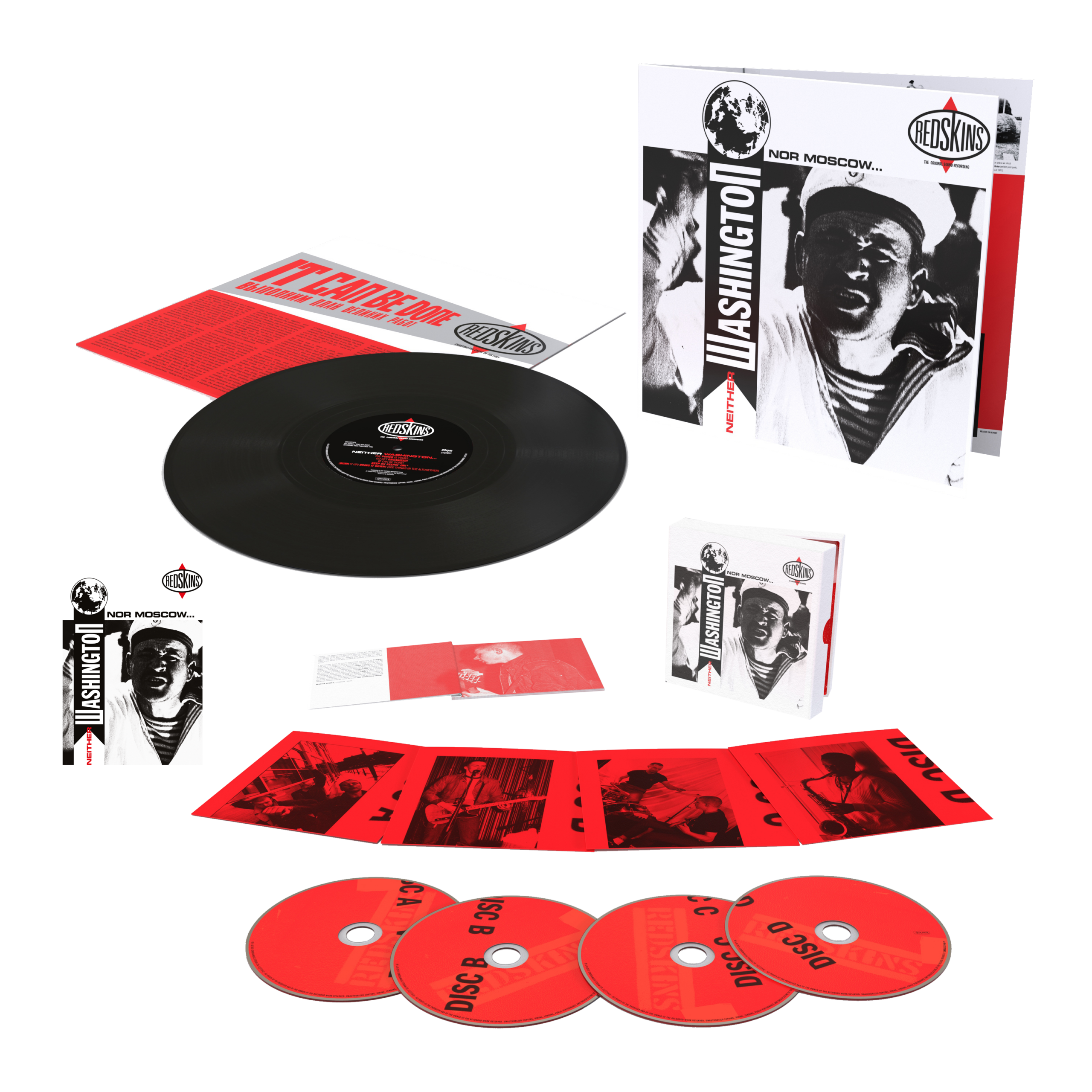 Neither Washington Nor Moscow 4CD Boxset + Vinyl + Free Postcard by Redskins
