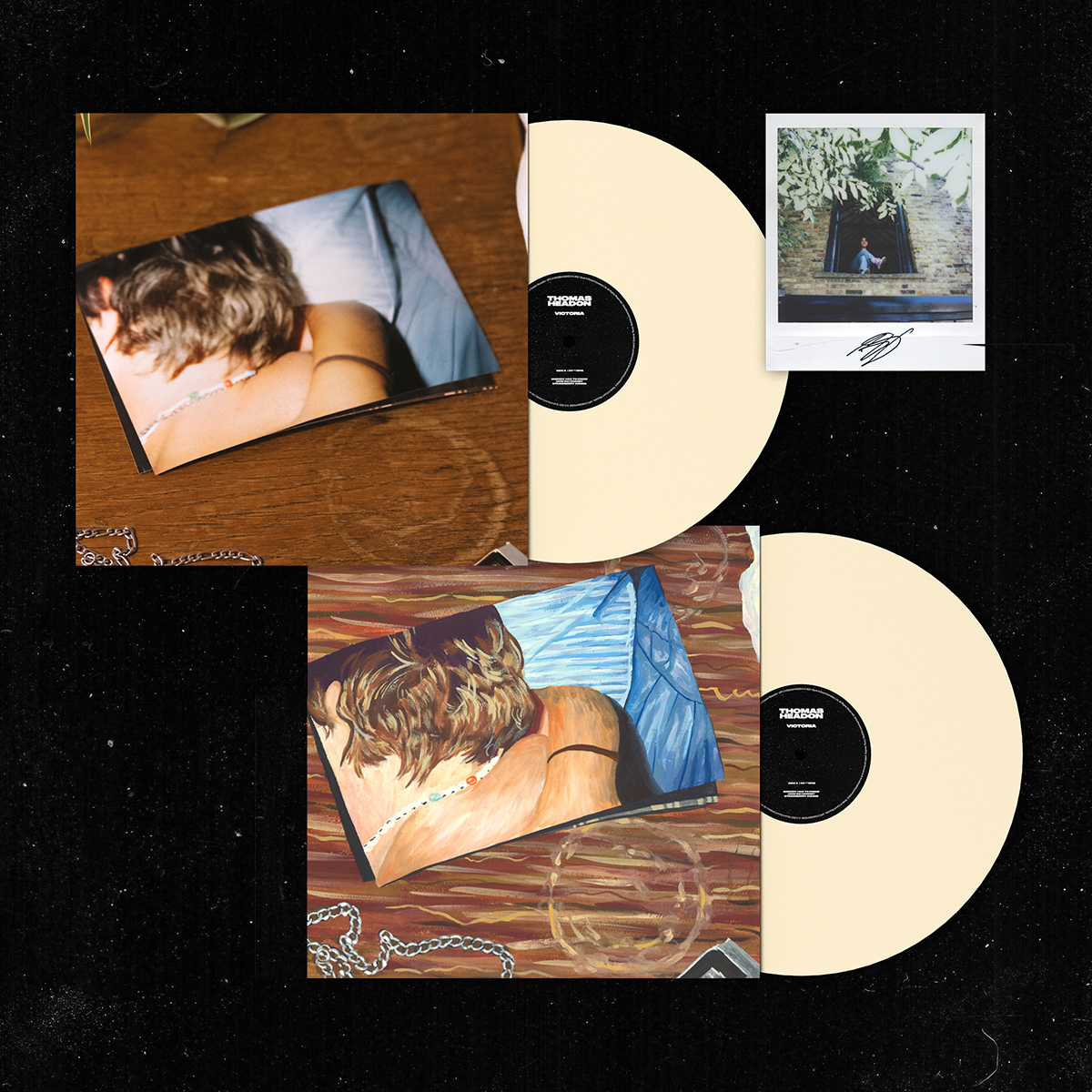 Victoria Vinyl + Fan-Painted Cover by @rainonthecanvas Vinyl (Inc Signed Artcard) by Thomas Headon