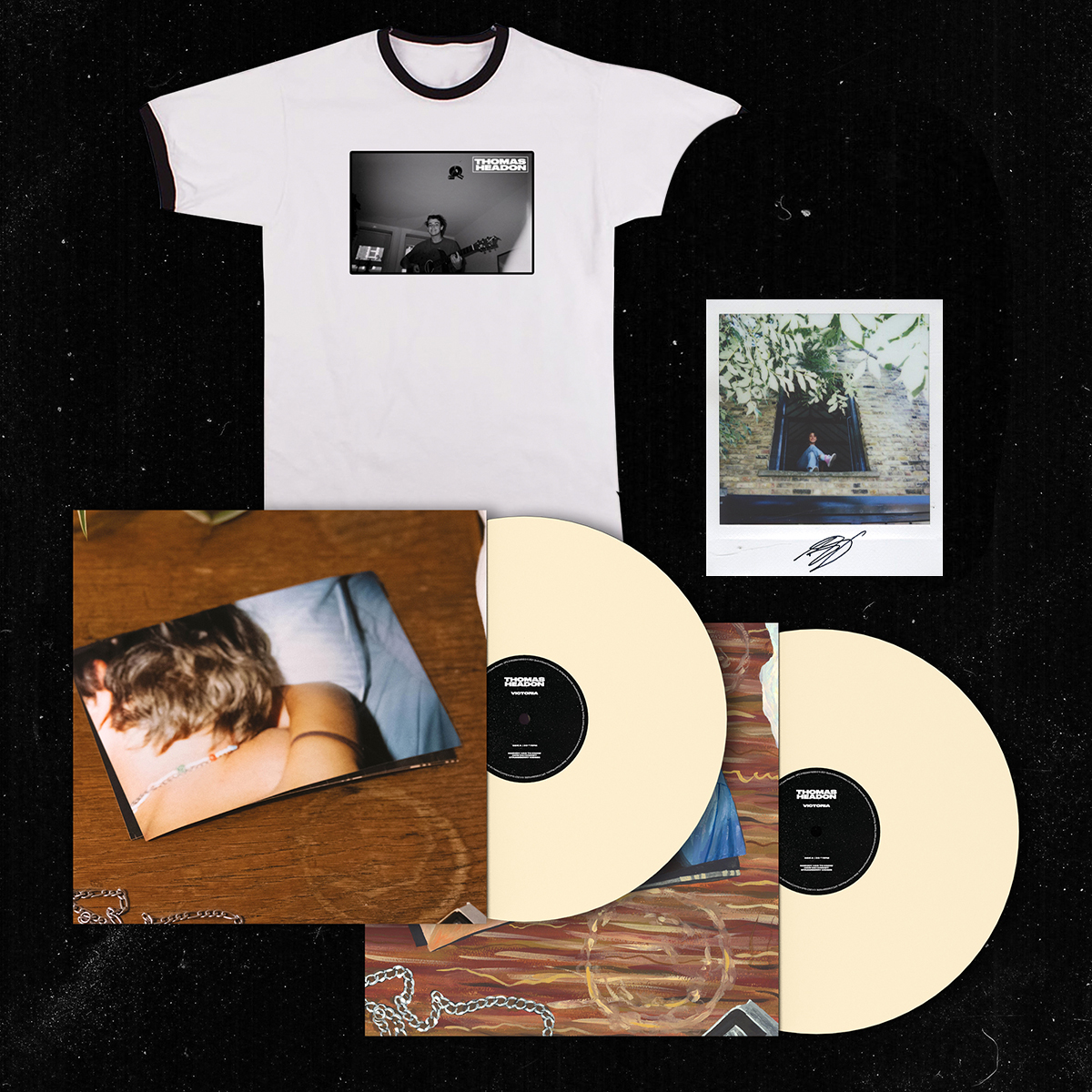 Victoria Vinyl + Fan-Painted Cover by @rainonthecanvas Vinyl + T-Shirt (Inc Signed Artcard) by Thomas Headon