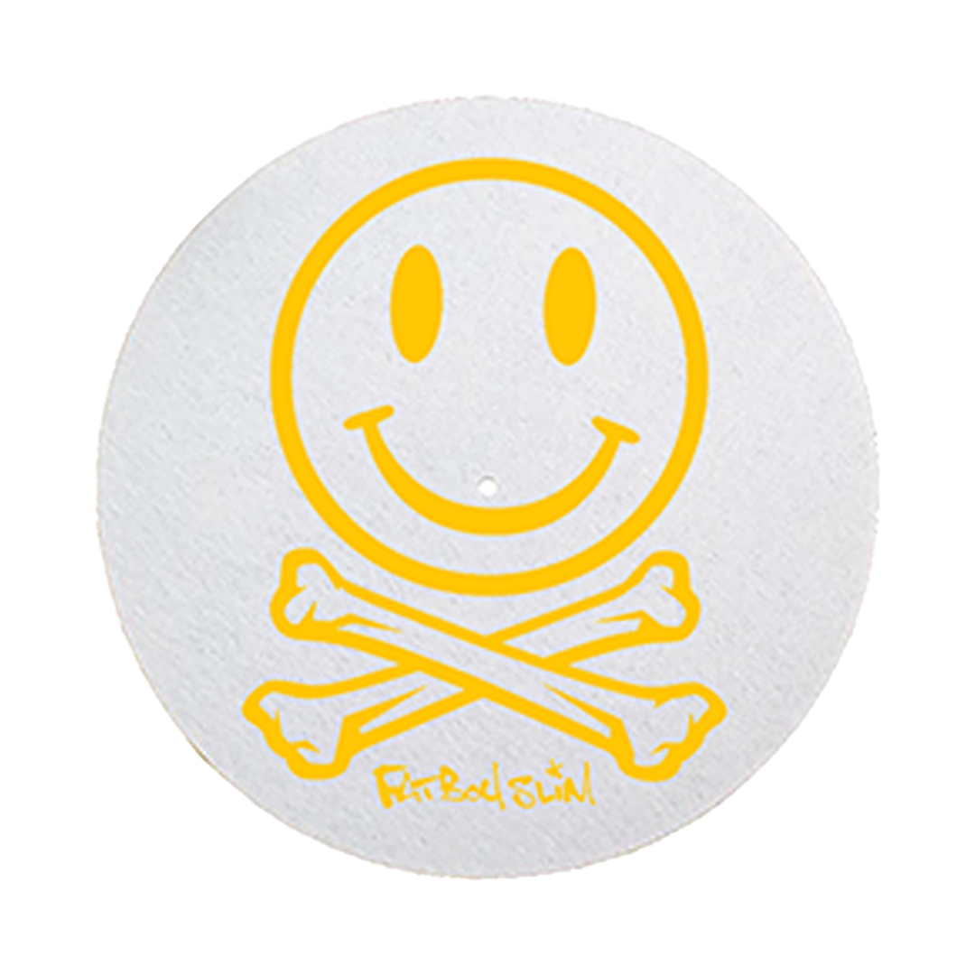 White 'Smiley Logo' 12" Slipmatt" by Fatboy Slim
