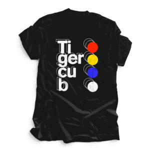 As Blue As Indigo T-shirt Tri-Colour T-Shirt Black by Tigercub