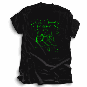 Fortune Favours the Grave T-Shirt Green/Black by Tigercub
