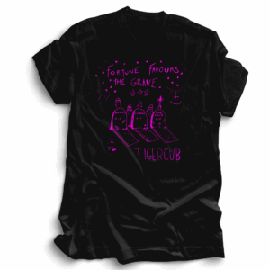 Fortune Favours the Grave T-Shirt Pink/Black - Tigercub