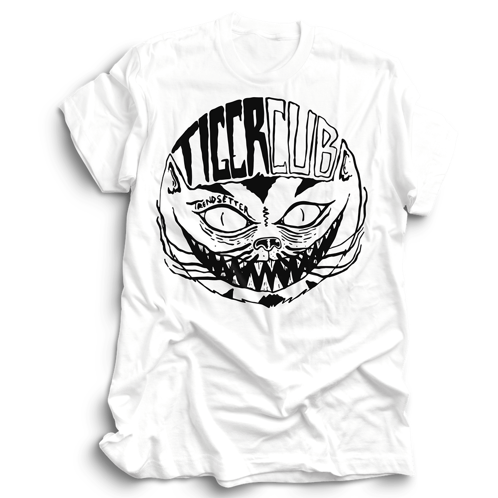 Trendsetter Cat T-Shirt Black/White by Tigercub