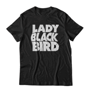 Lady Blackbird Large Logo T-Shirt (Black) by Lady Blackbird