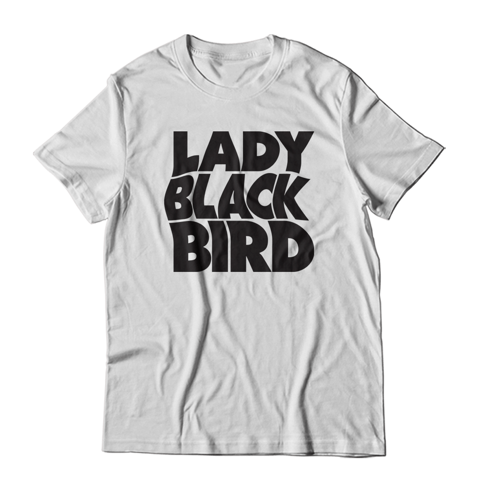 Lady Blackbird Large Logo T-Shirt (White) by Lady Blackbird