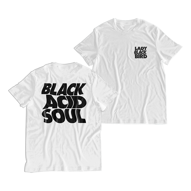 Lady Blackbird Front & Back Print T-Shirt (White) by Lady Blackbird