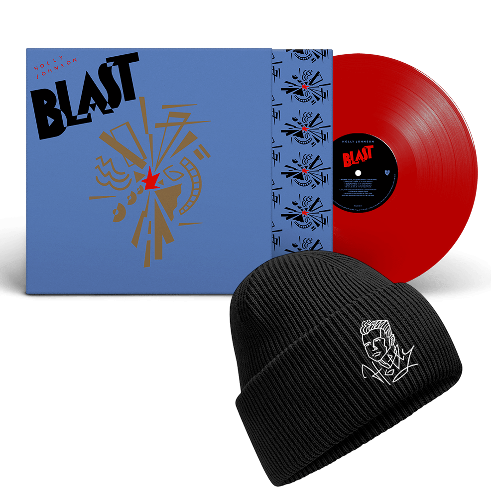 Blast Limited Edition Red Vinyl + Winter Embroidered Beanie Hat Black - Holly Johnson