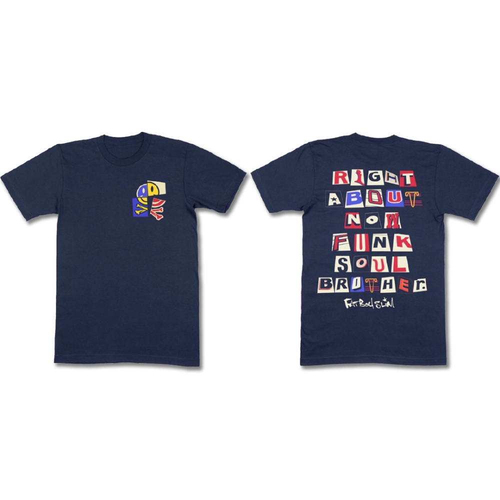 Navy 'Funk Soul Brother' T-Shirt - Fatboy Slim