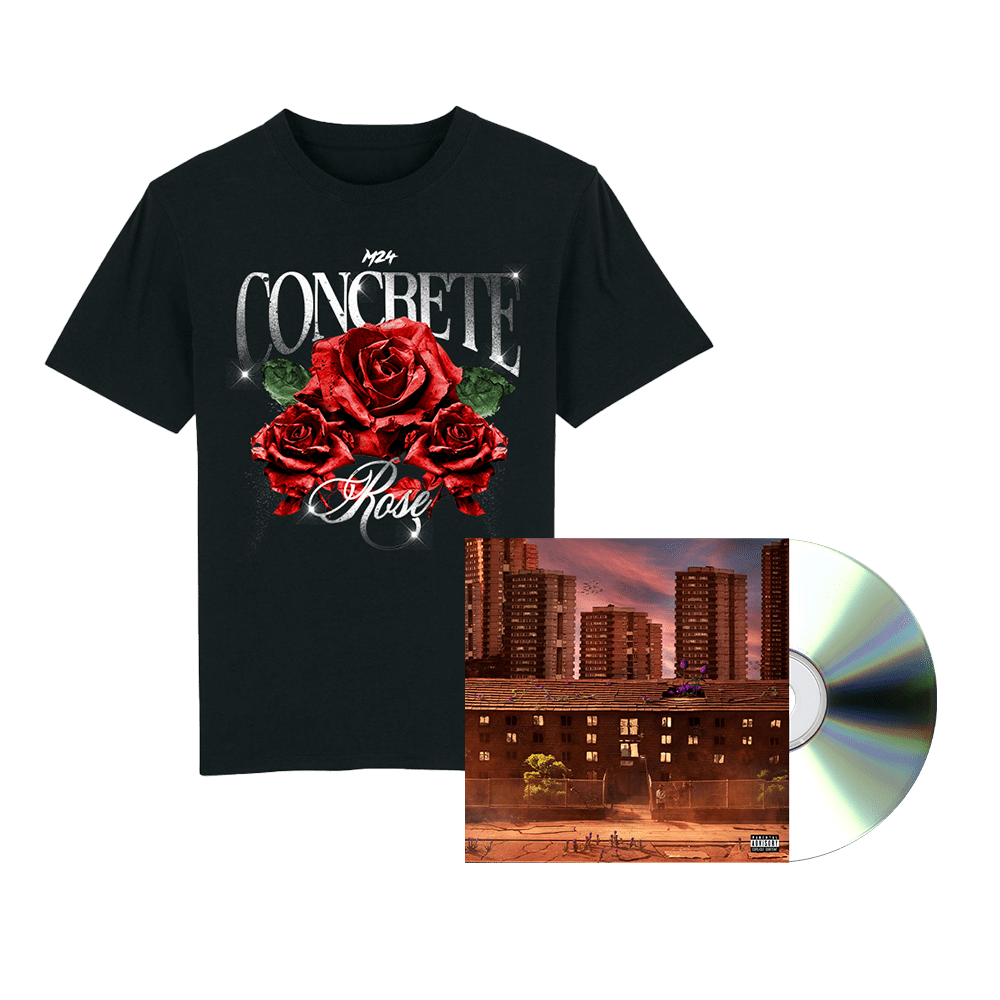 Concrete Rose (Signed) CD + T-Shirt - M24