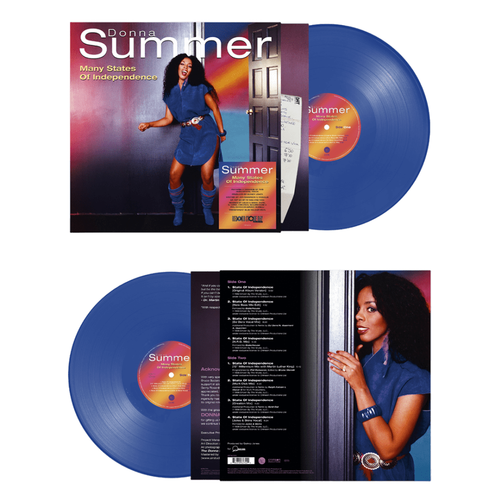 Many States Of Independence RSD 2024 Transparent Blue Vinyl - Donna Summer