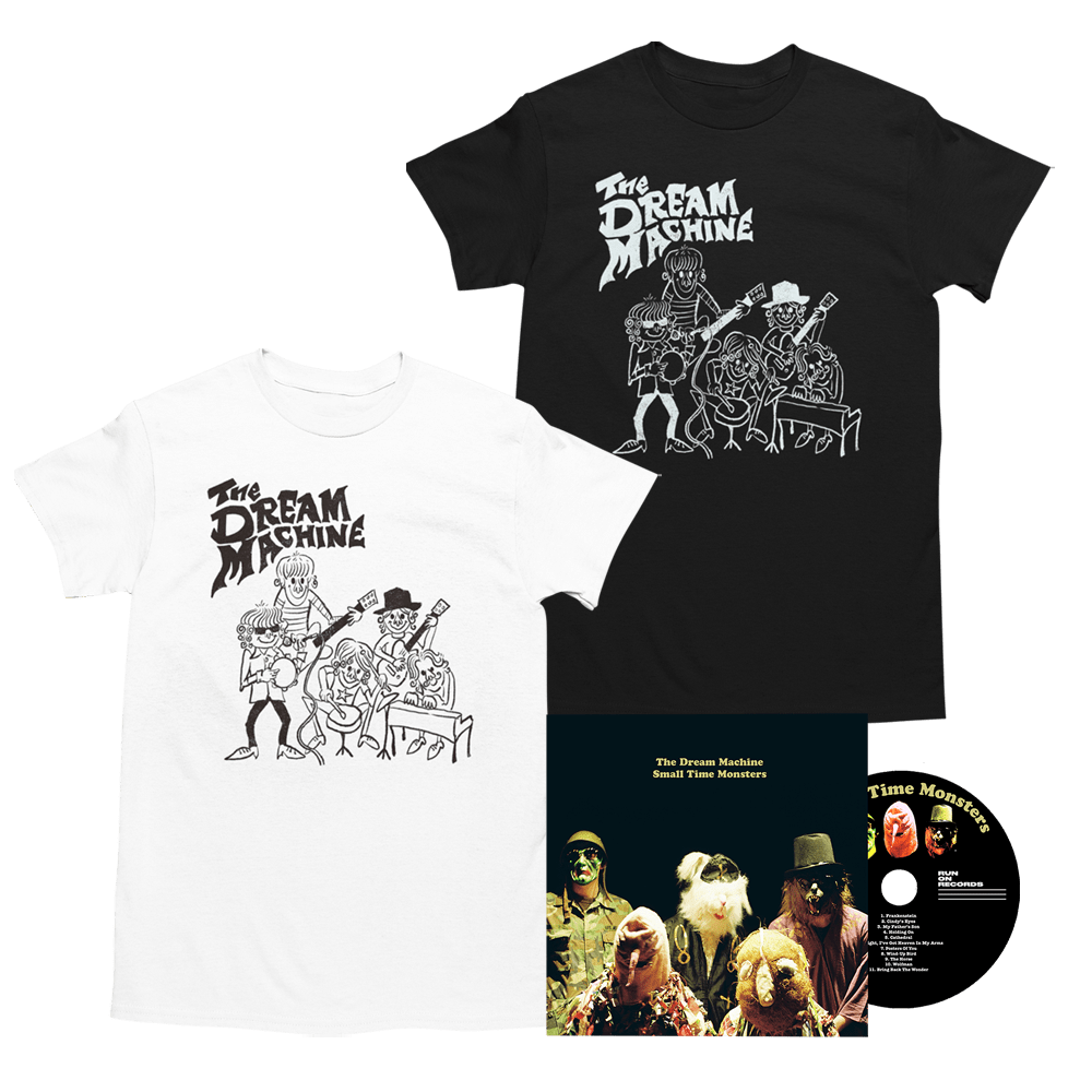 Small Time Monsters CD + T-Shirt with Signed Print - The Dream Machine