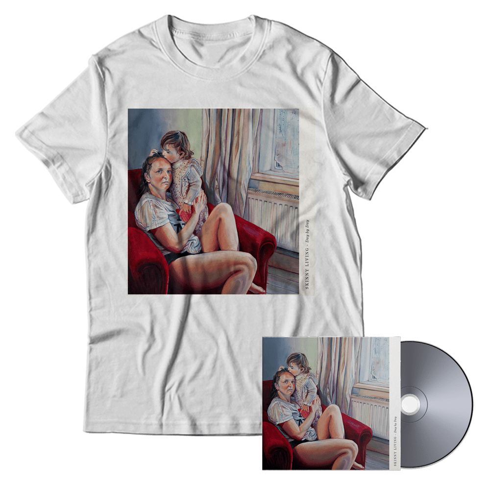 Day By Day CD & Album T-Shirt - Skinny Living