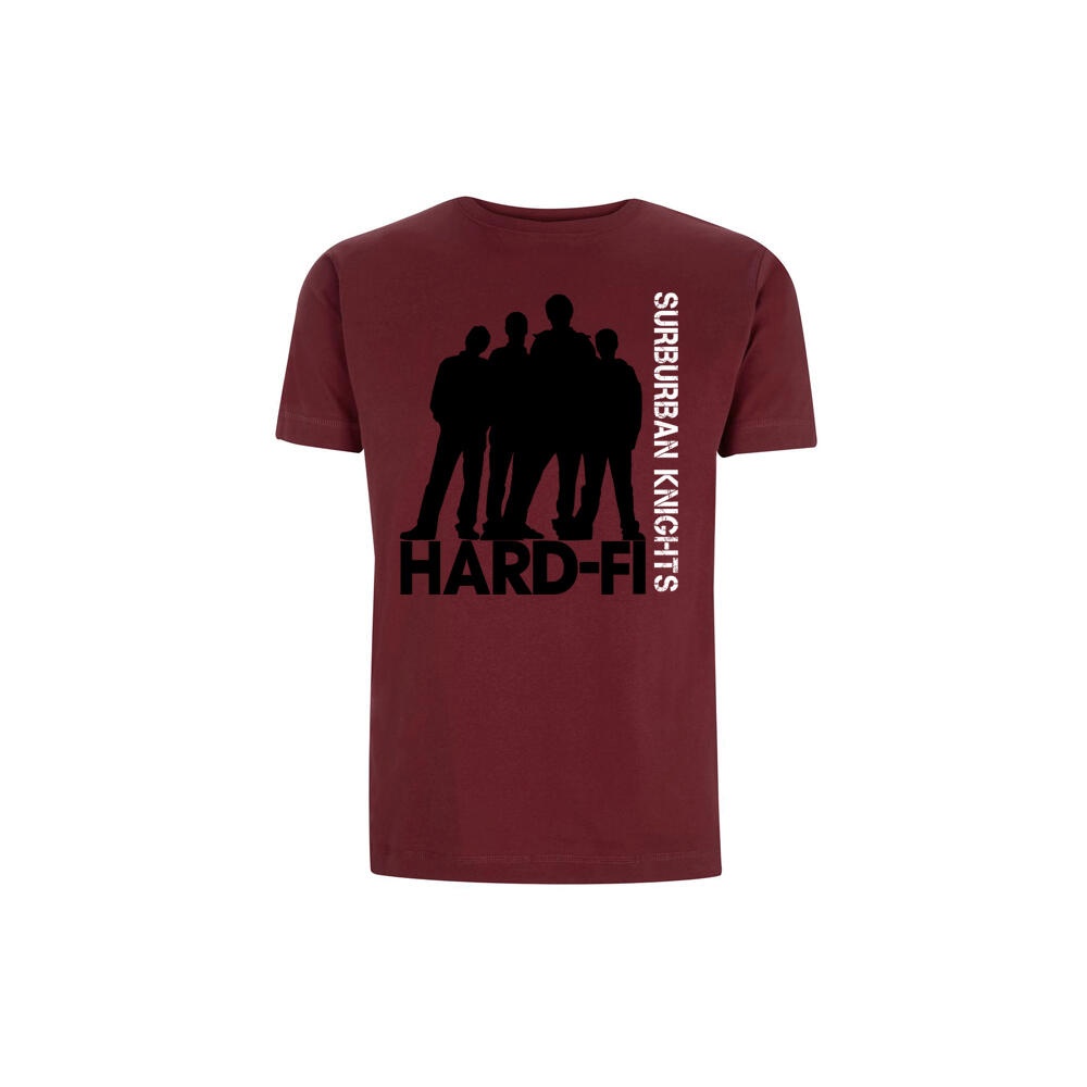Suburban Knights Tee Burgundy - Hard-Fi